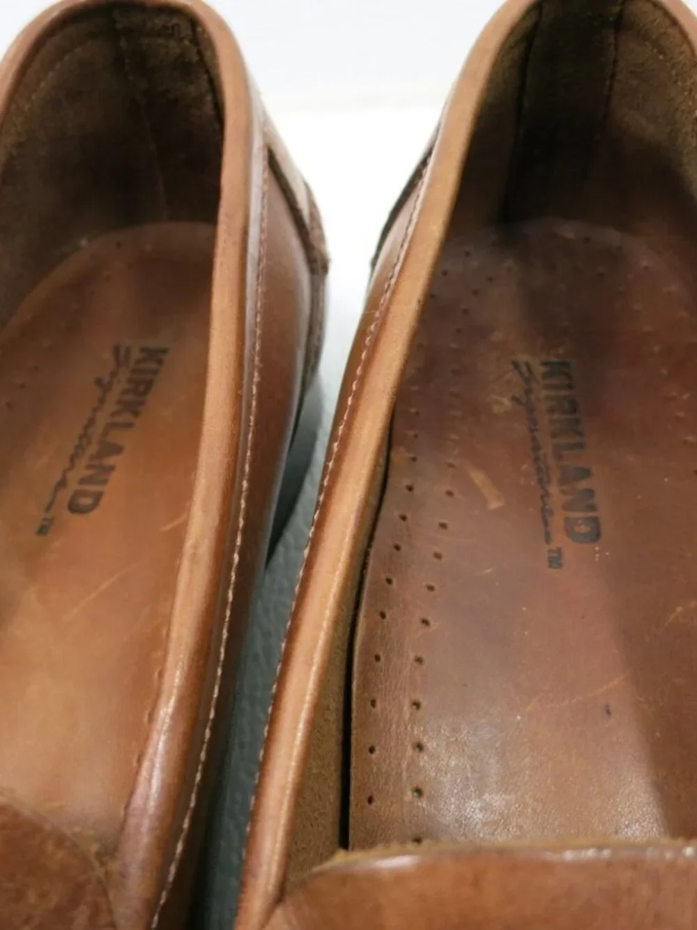 Kirkland Signature Oil Tanned Leather Strap Loafers Men's Fashion Footwear Sz 13